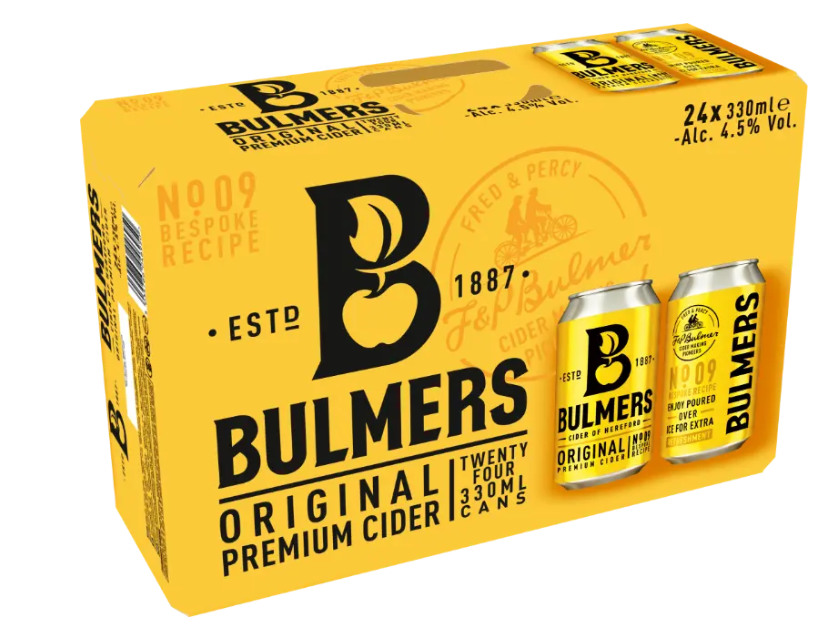 Bulmers 5% 24x33cl cans
