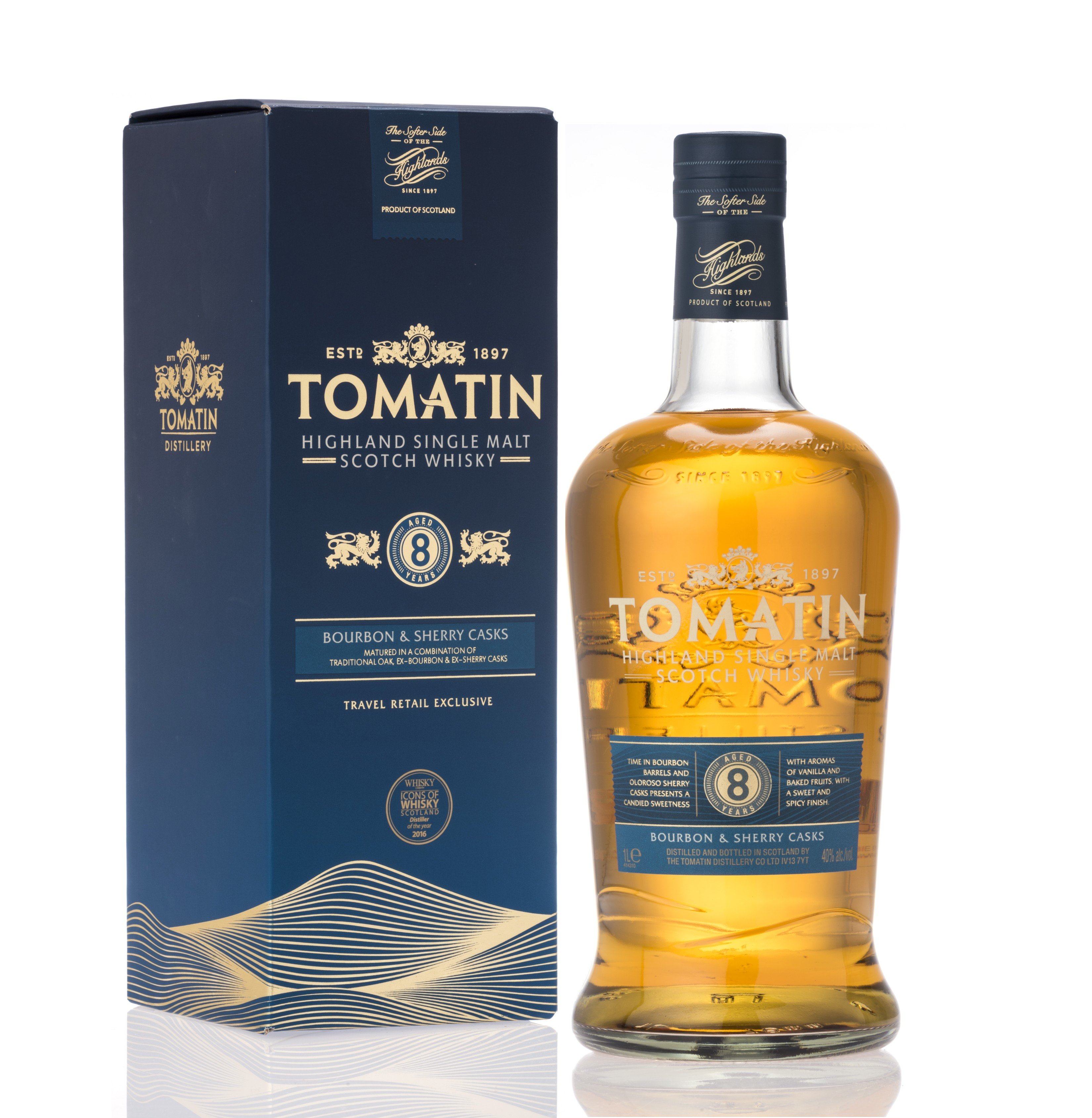 Tomatin 8 Year Old 40% 1L
