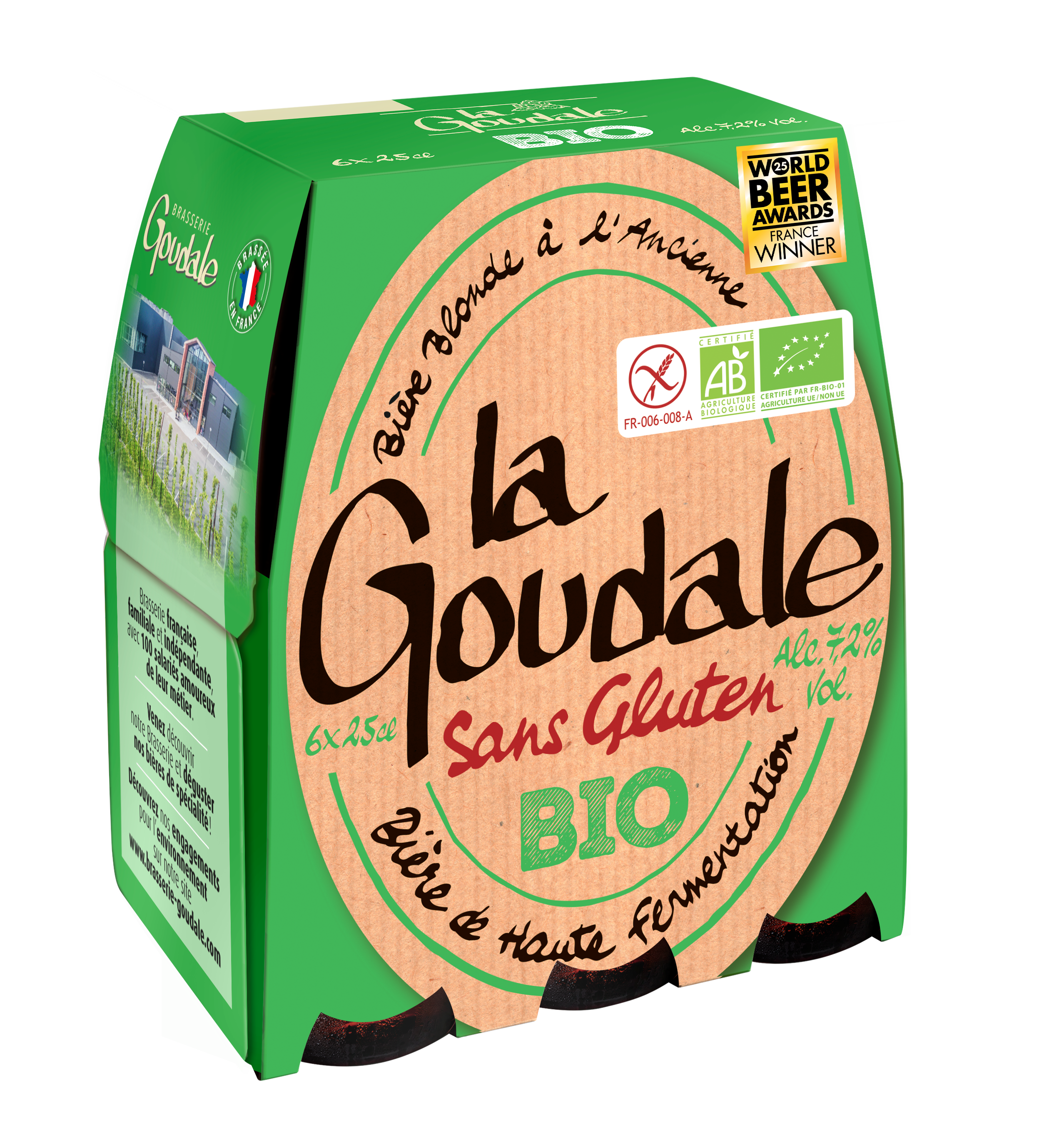 La Goudale Blonde Sans Gluten BIO 6x25cl