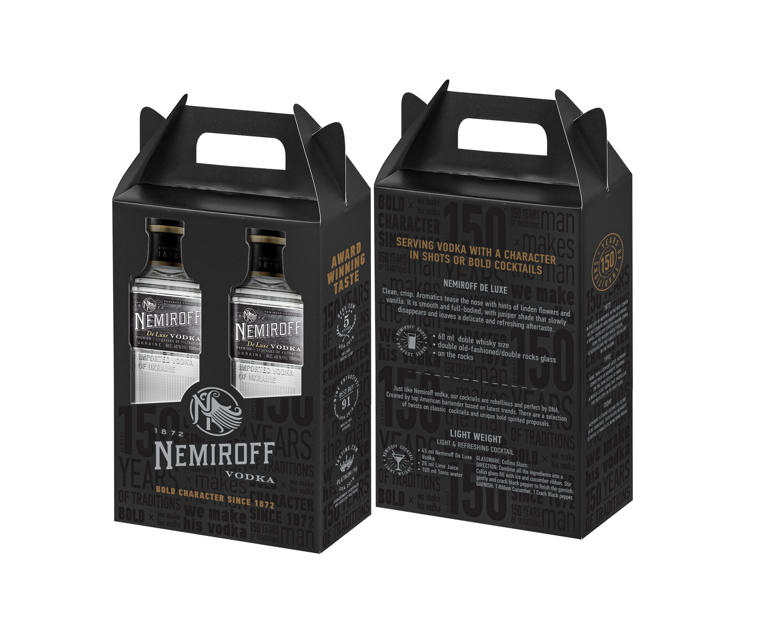 Nemiroff De Luxe Twin-Pack 40% 2x1L