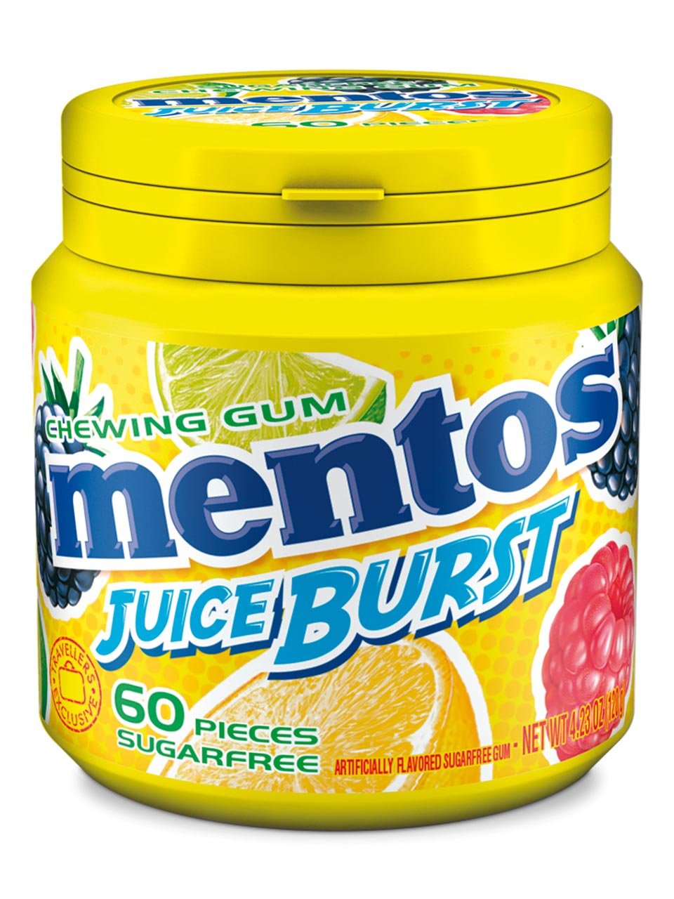 Mentos Juicy Burst Yellow Gum 120g