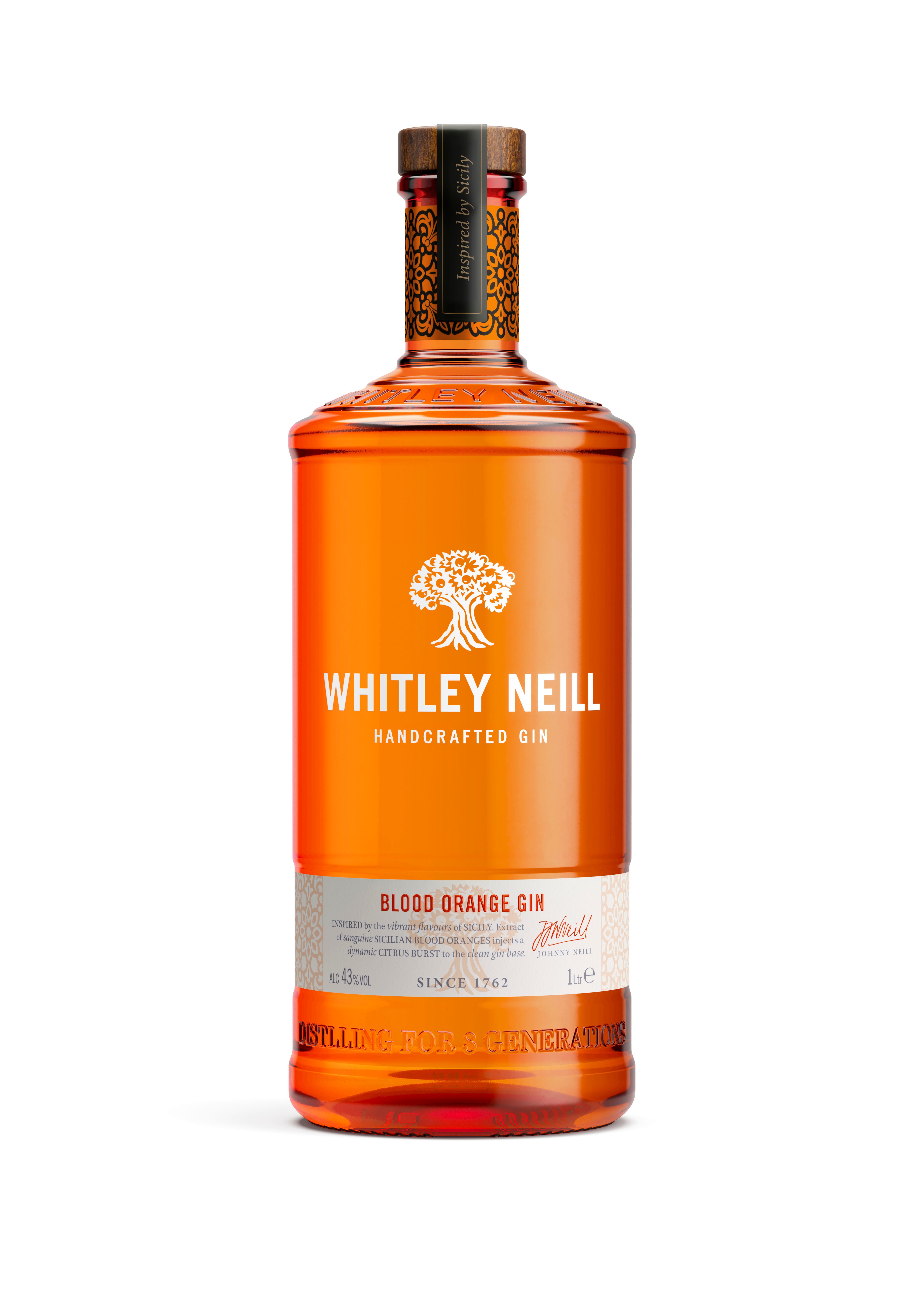 Whitley Neill Blood Orange Gin 41.3% 1L